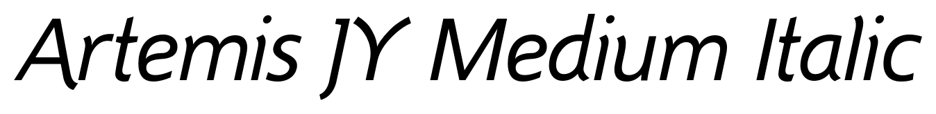Artemis JY Medium Italic